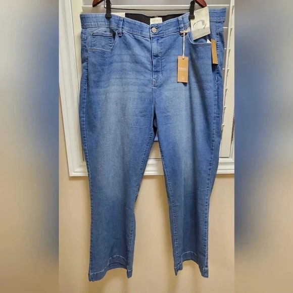 Angels Everflex Sculpt High Rise Flare  Jeans Denim Size 24 W waist 22 - Picture 1 of 7